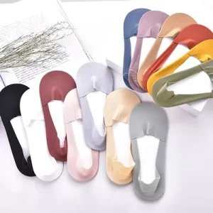 Summer Ultra-thin Women Socks Silicone Invisible Socks Classic Business Socks for Women