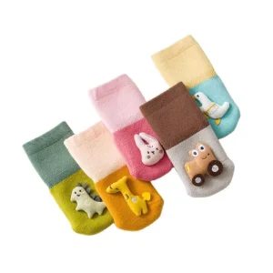 Super Cute Cartoon Baby Socks Thick Warm Cotton Winter Non Slip Floor Socks Knitted Anti Slip Newborn Socks