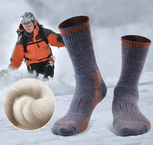 Superior 90% Merino Wool Socks Stripe Hiking Sport Ski Thick Boot Wool Socks Winter