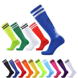 Temu Adult Non Slip Knitted Crew Football Sports Socks Men’s Anti Bacterial Spandex Polyester Casual Performance
