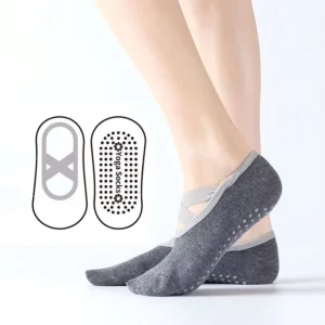 Terry Cross Socks Thicken Backless Adult Toeless Yoga Socks Ballet Pilates Sports Non Slip Towel Cotton Socks