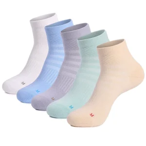 Terry Cushion Sports Trainer Socks Lightweight Running Workout Athletics Ankle Socks for Women and Men