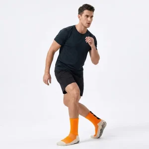 Terry Cushioned Crew Sports Socks Non Slip Nylon Athletic Socks for Basketball Running Custom Logo USA UK AUS OEM