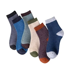 Terry Fabric Thicken Warm Winter Socks Velvet Knitted Men Socks Nordic Socks