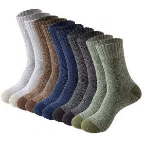 Terry Socks Anti Bacterial Casual Crew Socks Men Cotton Winter Socks