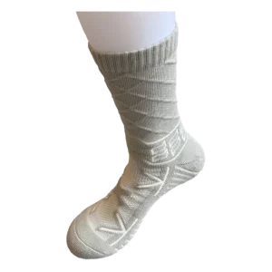 Terry Sport Socks Crew for Basketball Custom Size Color with Anti Slip Grip for Indoor Court Outdoor Play