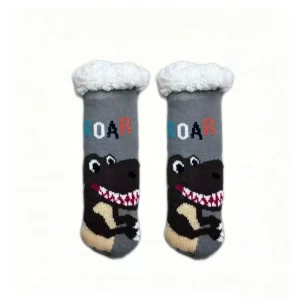 Thermal Fuzzy Sherpa Lined Crew Socks for Winter Home Wear
