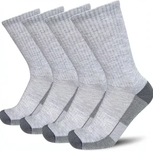 Thermal Merino Wool Anti-Slip Autumn Casual Hiking Socks Cushioned Crew Boot Socks for Outdoor Walking & Trekking