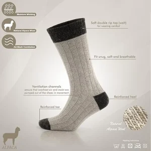 Thermal Merino Wool Crew Boot Socks Winter Comfortable Cushion Moisture Wicking Logo Men Women