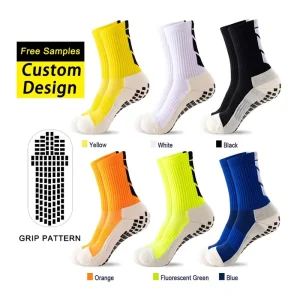 Thermal Non-Slip Soccer & Football Socks Digital Printing Bottom Customizable for Northern Region Team Training Indoor Matches