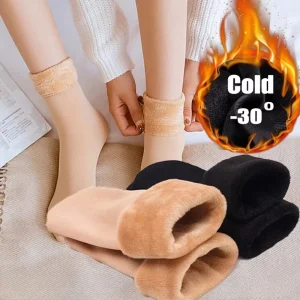 Thermal Socks Women Winter Warm Thicken Fleece Short Socks Cashmere Wool Socks Snow Velvet Boots Home Floor Wear