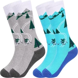 Thermal Warm Thick Cushioned Winter Mid Calf Crew Snowboarding Hiking Outdoor Sports Kids Snow Ski Socks