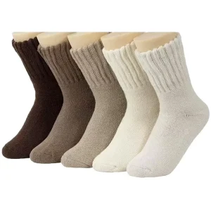 Thermal Wool Fleece Lined Winter Women Crew Socks Plush Warm Cozy Cross Border Daily Wear Indoor Outdoor Socks