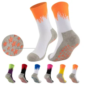 Thick Anti Slip Custom Football Socks with Cuff Detail for Men