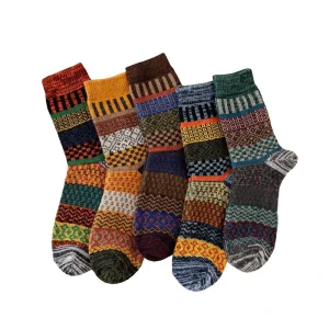 Thick Cozy Home Knitted Warm Ladies Thermal Womens Unisex Winter Socks