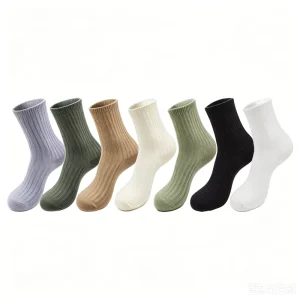 Thick Knitted Thermal Crew Socks High Elastic No Deformation Warm Comfortable Socks for All Day Winter Wear