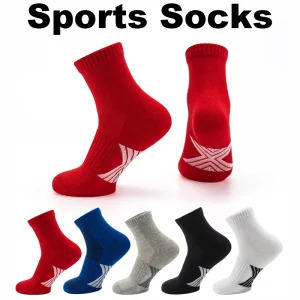 Thick Terry Bottom High Top Sports Basketball Socks for Men and Women Breathable Sweat Absorbent Customizable Socks