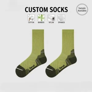 Thick Terry Loop Crew Socks Knitted Cuff Hiking Men Women Spring Sports Moisture Wicking Warm Skiing Outdoor