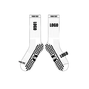 Thick Terry Tube Adult Men’s Soccer Sports Grip Football Socks Non-Slip Athletic Crew Socks Custom Logo