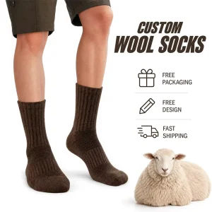 Thick Thermal Winter Warm Crew Terry Cashmere Men Wool Socks Accept Custom Packaging Women Cashmere Socks