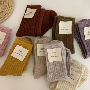 Thick Thermal Wool Socks for Men and Women Cashmere Socks with Animal Pattern Daily Usage Body Logo