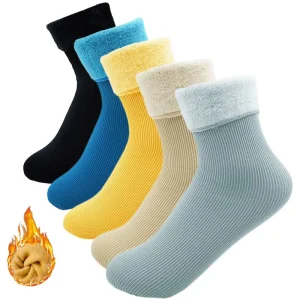 Thick Warm Winter Thermal Socks Breathable Fuzzy Slipper Wool Socks