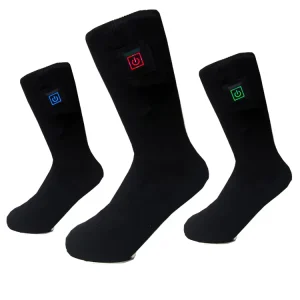 Thick Winter Outdoor Ski Thermal Rechargeable Battery Heated Hiking Cozy Crew Socks Hiking Sock for Men Women