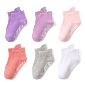 Thicken Comfortable Cotton Anti Slip Non Skid Ankle Toddler Kids Boys Girls New Born Baby Grip Socks Multicolor