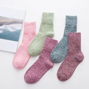 Thicken Rabbit Wool Socks Women Cozy Crew Warm Socks for Winter