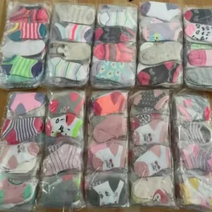 Thin Children’s Solid Color Breathable Short Socks Boys and Girls New Born Baby Summer Clothes Gift Set Socks Baby Set