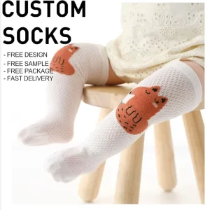 Thin Ventilated Mesh Toddler Knee High Socks Pressure Free No Leg Marks Non Shrink Non Deform Baby Crawling Socks