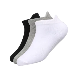 Three Basic Color Socls for Kids With Anti slip on the Bottom and Ears on the Top