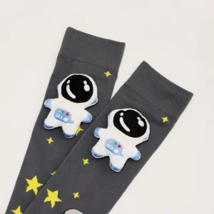 Three dimensional Cartoon Jacquard Seamless Children’s Socks Straight Board Small Medium sized Cub Socks