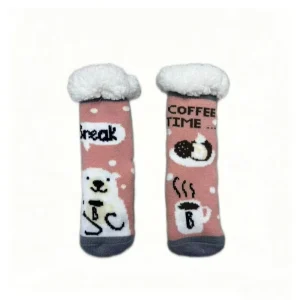 Toddlers Fluffy Fleece Anti-Slip Winter Indoor Socks