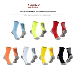 Towel Bottom Non-slip Quick Drying Sweat-absorbing Polyester/Nylon Football Basketball Mid-Calf Socks for Men’s Women’s Sports