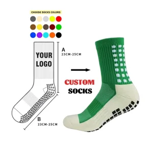 Towel Football Bottom Compression Sports Custom Logo Non Slip Socks Mid Calf Grip Sock S