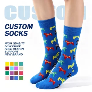 Trendy Funny Socks Breathable Cotton Cartoon Men’s Cotton Crew Socks Cartoon Animal Theme Socks