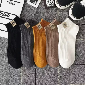 Trendy Men’s Socks in Summer Thin Versatile Socks Running Basketball Sweat Absorbent Breathable Sports Short Socks