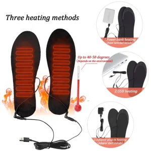 USB Heated Insole Winter Warmth DIY Human Body Design Quick Thermal Insoles