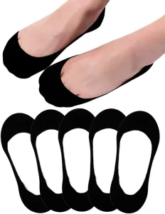 Ultra Low Cut Women Invisible Socks Non slip Summer No Show Boat Socks Soft Breathable Cotton Hidden Socks for High Heels