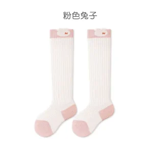Ultra-Thin Cartoon Anti-Mosquito Tube Socks for Newborn Baby for Spring Summer Children’s High Tube Socks Infant Long Tube Socks