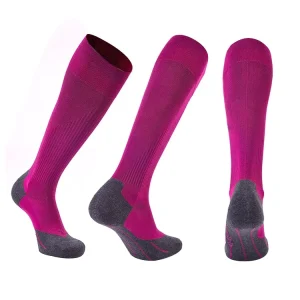 Unisex Athletic Compression Socks Knee Height Non-Slip Terry Cushioned Custom Logo Men Women