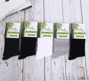 Unisex Bamboo Socks Custom Print Design Crew Socks OEM Brand Logo Men Socks