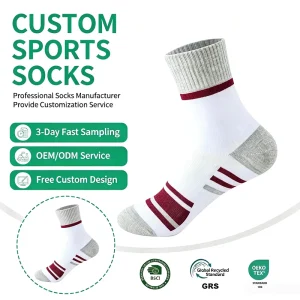 Unisex Basic Sport Socks Elasticity Quick Dry Comfortable Breathable Solid Crew Summer Thin Ankle Protection for Men