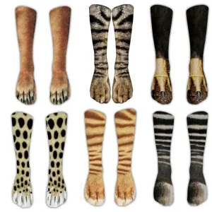Unisex Casual Animal Print 360 Digital Printed Sports Socks Soft Breathable Durable For Running Jogging Walking Daily Exercise