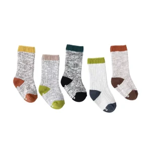 Unisex Children’s Basic Cotton Socks Casual Crew Anti Bacterial Featuring Cartoon Pattern