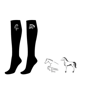 Unisex Comfortable Knee High Horse Riding Socks with Custom Logo Youth Equestrian Boot Socks