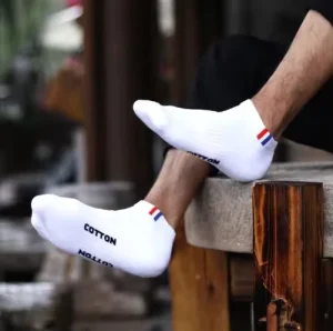 Unisex Cotton Boat Socks with Logo Summer Thin Invisibility Tube Style Unisex Cotton Sports Socks with Shallow Mouth