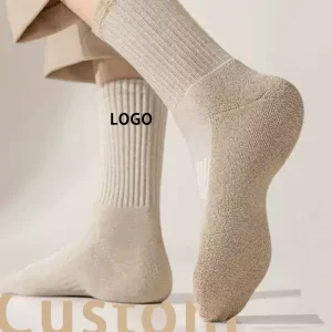 Unisex Custom Compression Cotton Sports Socks Men’s Athletic Logo Running Ankle Crew OEM Designer’s Customizable Sports Sock