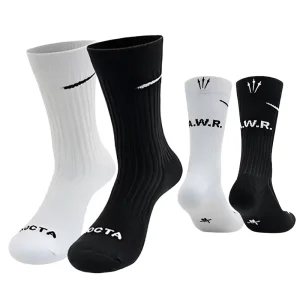 Unisex Custom Men’s Winter Sports Compression Socks Cotton Knitted Anti Slip Cuff Logo Letter Pattern Crew Ankle